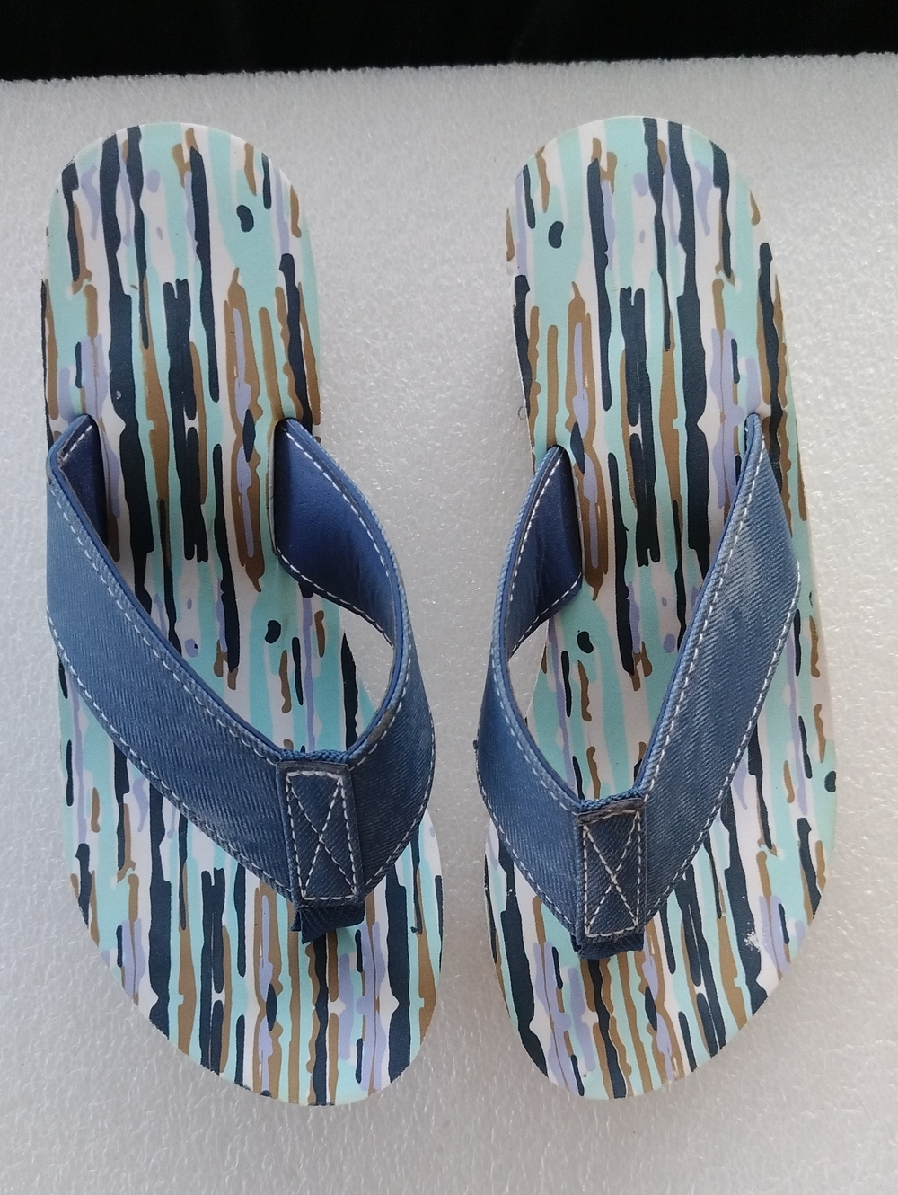 Wave Zone wedge flip-flops.